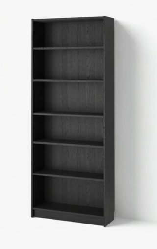 Librero negro Ikea