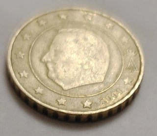 10 céntimos Bélgica 2001 moneda rara