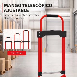 Carretilla Plegable Mango Telescópico