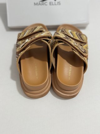 Ciabatte Marc Ellis donna beige marrone