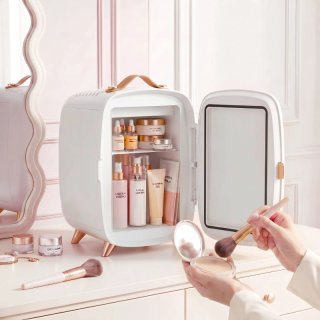 Nevera cosméticos 6L con espejo LED
