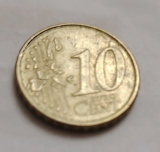 Moneda 10 Céntimos Grecia 2002 Error Raro