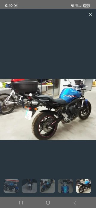 Yamaha FZ6 S2 Naked Azul y Negra