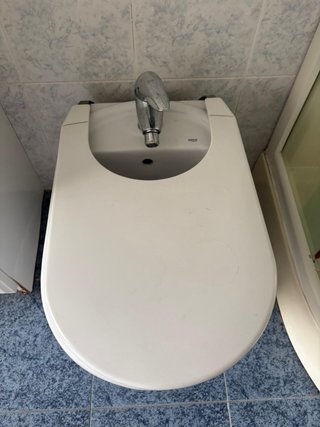 Mueble baño, lavabo, espejo, bidet y vater