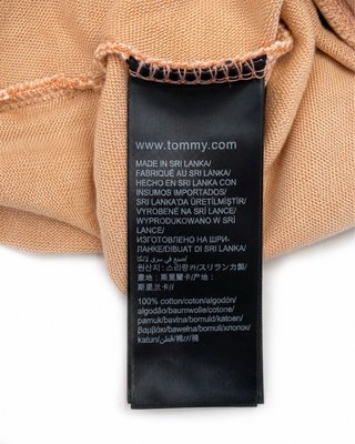 Polo Tommy Hilfiger Beige/Naranja Talla XXL