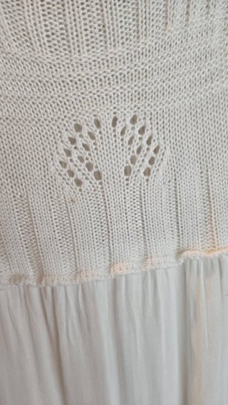 Vestido blanco ibicenco Talla Única