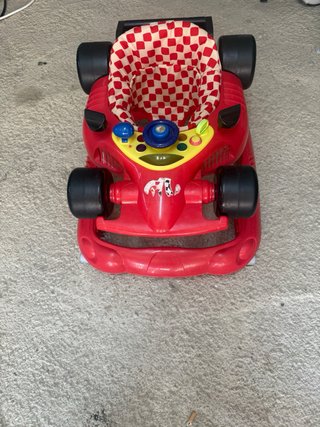 Coche andador bebé rojo