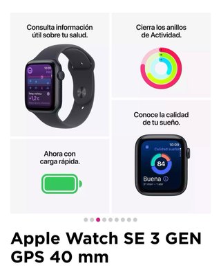 Apple Watch SE 3 Gen GPS 40mm Blanco
