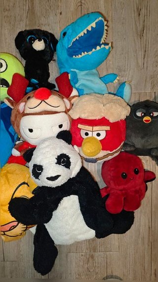 Lote 22 Peluches Mario Bros, Angry Birds,...