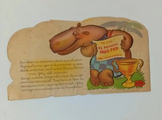 Cuento Troquelado Yo Soy El Hipopótamo, edic 1949.