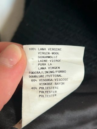 Abrigo Armani cuello de solapa texturizado t.52