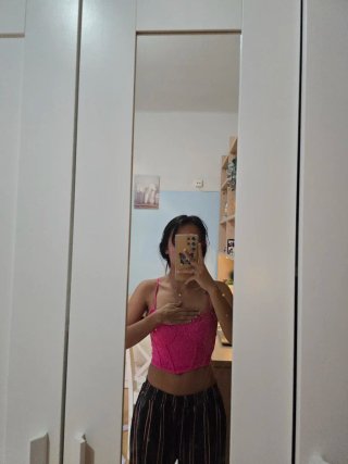 Top Corsé Encaje Rosa