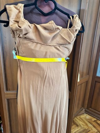 Abito estivo beige/oro taglia unica