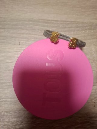 Pulsera Tous Acero y Oro Osito