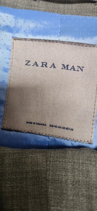 Traje Hombre Zara Man Gris Talla 46