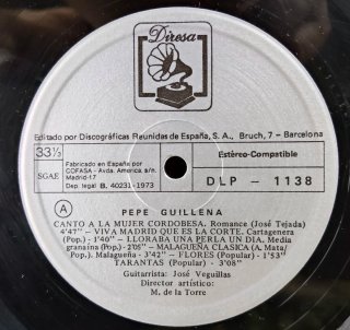 Lp Pepe Guillena - Canto a la Mujer Cordobesa