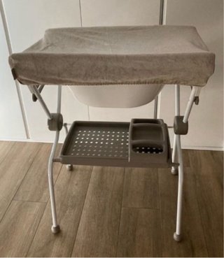 Bañera para bebé con cambiador