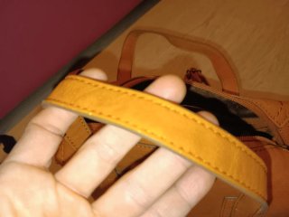 Bolso bowling Misako marrón/naranja