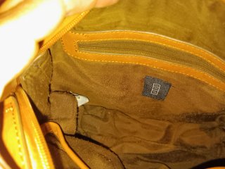 Bolso bowling Misako marrón/naranja