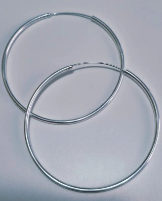 Pendientes de Aros Grandes - Plata 925