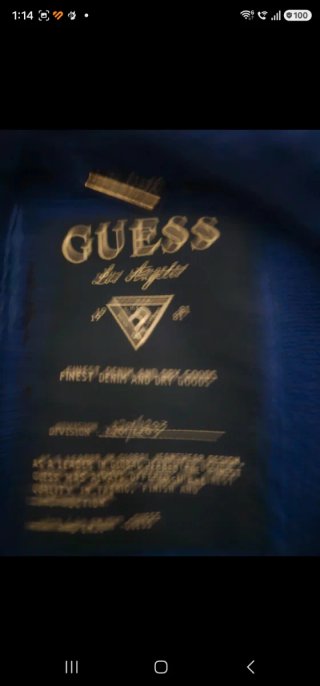 Sudadera Guess Azul Triángulo Logo