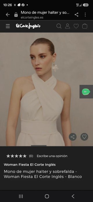 Vestido-mono blanco boda civil