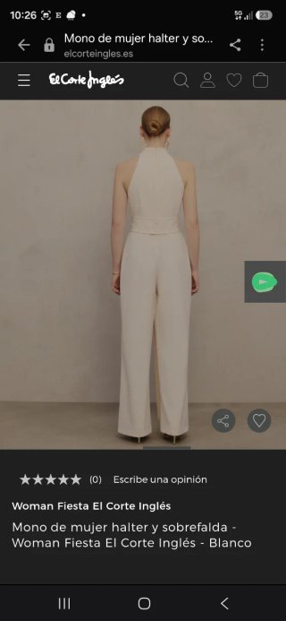 Vestido-mono blanco boda civil