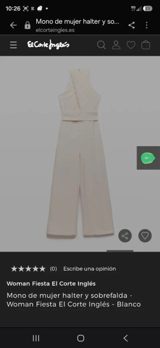 Vestido-mono blanco boda civil