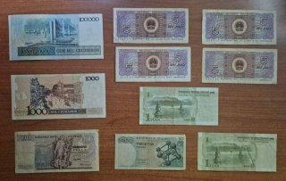 Lotto di Banconote: Brasile, Cina, Belgio