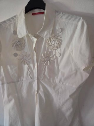 Camisa Branca Alain Manoukian Algodão