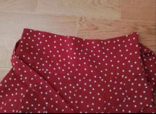Pantalón flojo Palazzo Color burdeos  Talla XS