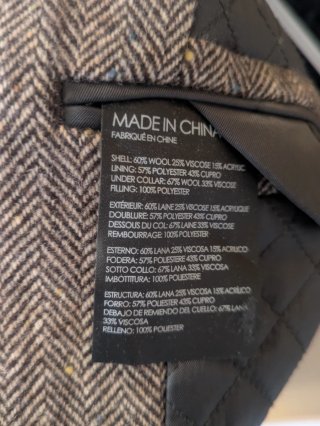 Abrigo Lana Club Monaco Talla S