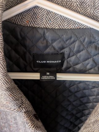 Abrigo Lana Club Monaco Talla S
