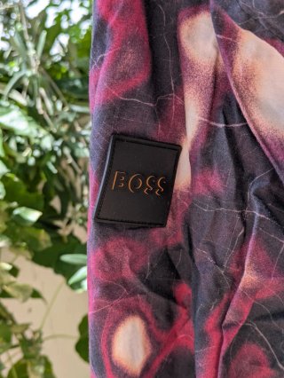 Camisa BOSS manga larga estampado abstracto XL