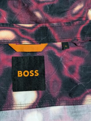 Camisa BOSS manga larga estampado abstracto XL
