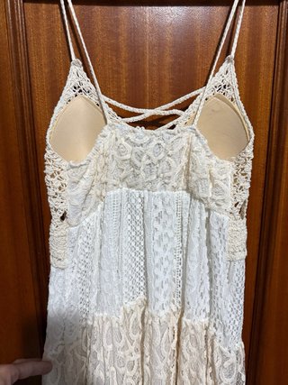 Vestido encaje crochet boho sin estrenar