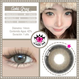 NUEVAS Lentillas Aoki Grises Lolita 777