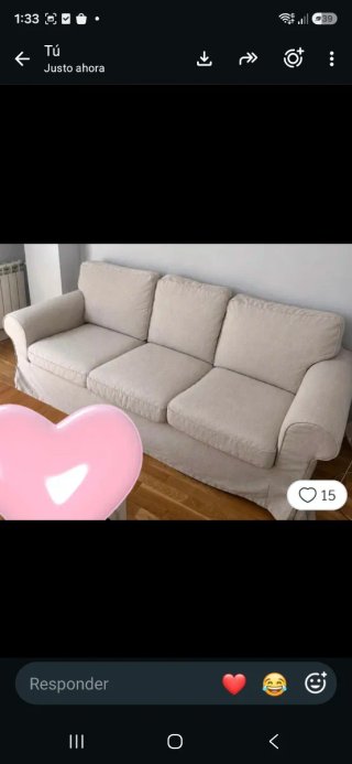 Sofá Ikea 2 y 3 plazas tela beige