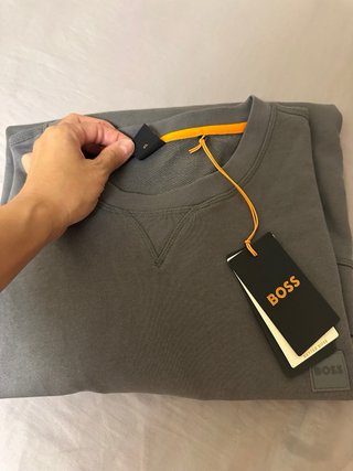 Jersey NUEVO talla grande Hugo BOSS gris