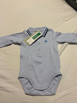 Body Polo Bebé United Colors of Benetton Azul