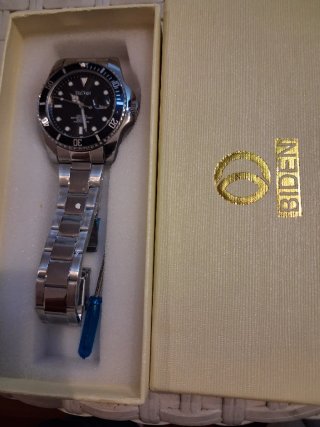 Orologio Biden Uomo Ghiera Nera Acciaio