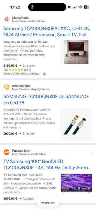 Samsung Neo QLED 100” TQ100QN80FUXXC Nueva