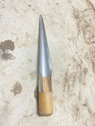 Muestreador de sacos de metal y madera