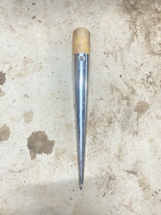 Muestreador de sacos de metal y madera