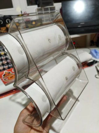 Botellero Doble Acrílico Transparente Kinvara