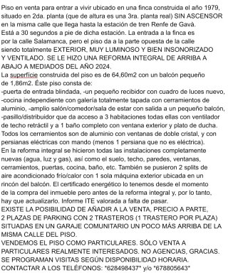 Piso reformado completo a 30seg estación tren Gavà