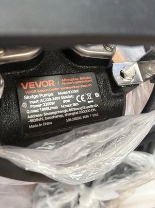 Bomba de lodos VEVOR sumergible