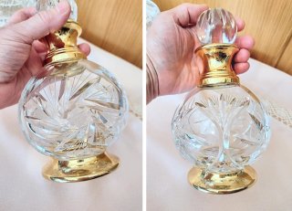 ANTIGUO JUEGO CRISTAL DE BOHEMIA TALLADO AÑO 70
