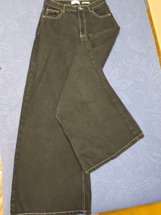 Pantalón Bershka Wide Leg Negro