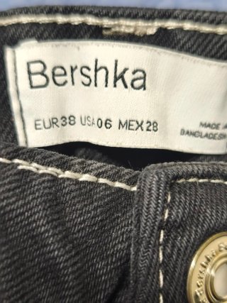 Pantalón Bershka Wide Leg Negro